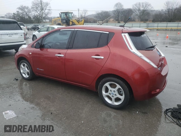 2012 Nissan LEAF SL with VIN JN1AZ0CP4CT019594, listed as a Copart auction lot 43593215 with 62,110 mi miles and Clean Title. Bid and sale history available at DreamBid. Image 2.