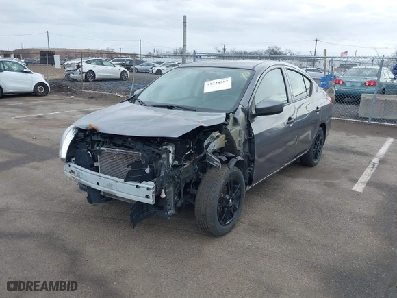 2019 Nissan Versa Sedan SV with VIN 3N1CN7AP9KL875881, listed as a IAAI auction lot 41734287 with 61,740 mi miles. Bid and sale history available at carsss.com. Image 6.
