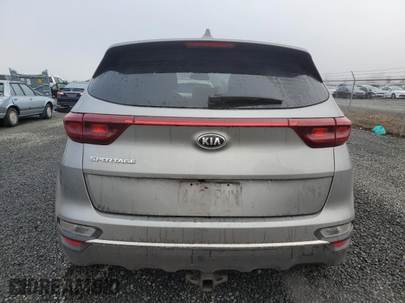 2020 Kia Sportage LX with VIN KNDPMCAC2L7789180, listed as a Copart auction lot 46662575 with 42,537 mi miles and Salvage Title. Bid and sale history available at carsss.com. Image 6.