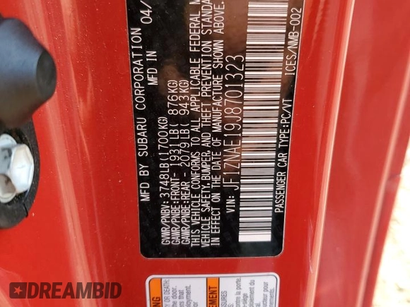 2018 Toyota 86 GT with VIN JF1ZNAE19J8701323, listed as a Copart auction lot 82936634 with 120,212 mi miles and Salvage Title. Bid and sale history available at carsss.com. Image 12.