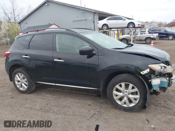 2012 Nissan Murano SV with VIN JN8AZ1MW5CW210081, listed as a IAAI auction lot 42081443 with 185,143 mi miles and . Bid and sale history available at carsss.com. Image 14.