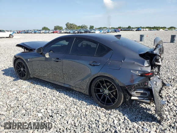 2022 Lexus IS 350 F Sport with VIN JTHGZ1B2XN5053046, listed as a Copart auction lot 57384665 with 36,080 mi miles and Salvage title. Bid and sale history available at DreamBid. Image 2.