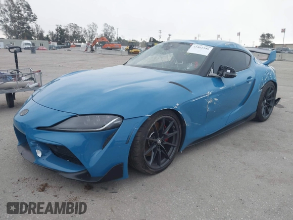2024 Toyota GR Supra 3.0 with VIN WZ1DB0G08RW063652, listed as a IAAI auction lot 41802586 with 8,029 mi miles. Bid and sale history available at carsss.com. Image 17.