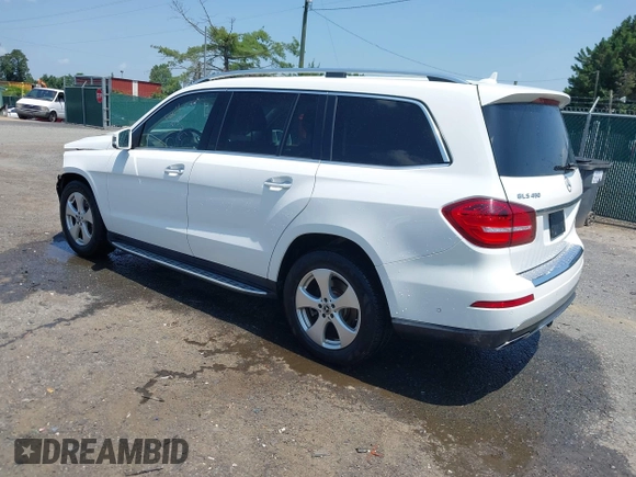 2017 Mercedes-Benz GLS 450 with VIN 4JGDF6EE1HA968827, listed as a IAAI auction lot 42561413 with 165,348 mi miles and . Bid and sale history available at DreamBid. Image 3.