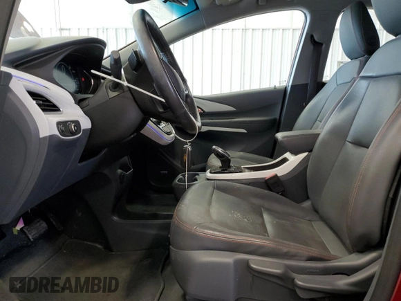 2017 Chevrolet Bolt EV Premier with VIN 1G1FX6S01H4166210, listed as a Copart auction lot 60314705 with 42,703 mi miles and Non repairable. Bid and sale history available at DreamBid. Image 7.
