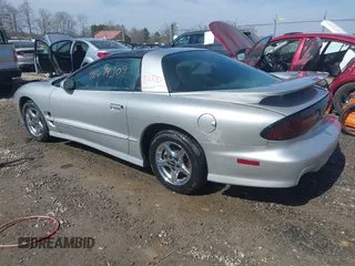 2000 Pontiac Firebird Formula with VIN 2G2FV22G5Y2161203, listed as a IAAI auction lot 41694309 with 1 mi miles. Bid and sale history available at carsss.com. Image 3.