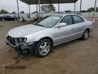 2002 Acura TL w/Navigation with VIN 19UUA56722A023536, listed as a Copart auction lot 73048224 with 136,880 mi miles and Salvage Title. Bid and sale history available at carsss.com. Image 1.
