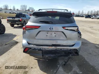 2023 Toyota Highlander Hybrid Limited with VIN 5TDXBRCH8PS597517, listed as a Copart auction lot 43816715 with 14,215 mi miles and Salvage title. Bid and sale history available at DreamBid. Image 6.