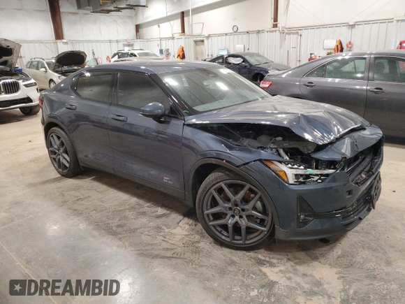 2024 Polestar 2 with VIN YSMFD3KA1RL238901, listed as a Copart auction lot 88123335 with 1,267 mi miles and Salvage Title. Bid and sale history available at DreamBid. Image 4.