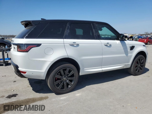 2022 Land Rover Range Rover Sport HST with VIN SALWS2RU2NA206436, listed as a Copart auction lot 50450855 with 21,989 mi miles and Clean Title. Bid and sale history available at carsss.com. Image 3.