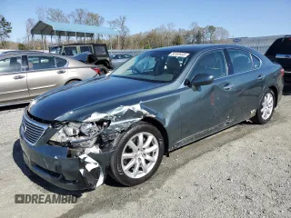 2007 Lexus LS 460 with VIN JTHBL46F975035747, listed as a Copart auction lot 50169445 with 147,294 mi miles and Salvage Title. Bid and sale history available at carsss.com. Image 1.