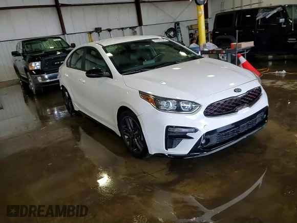 2021 Kia Forte GT-Line with VIN 3KPF34AD9ME414711, listed as a Copart auction lot 57245545 with 62,200 mi miles and Salvage title. Bid and sale history available at DreamBid. Image 13.