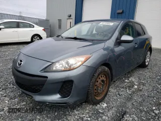 2012 Mazda 3 GX with VIN JM1BL1KFXC1532250, listed as a Copart auction lot 38709862 with 121,173 mi miles and Salvage Title. Bid and sale history available at carsss.com. Image 2.