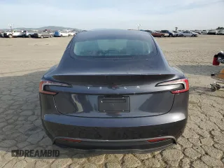 2025 Tesla Model 3 Long Range with VIN 5YJ3E1EA0SF922262, listed as a Copart auction lot 48358095 with 831 mi miles and Salvage title. Bid and sale history available at DreamBid. Image 6.