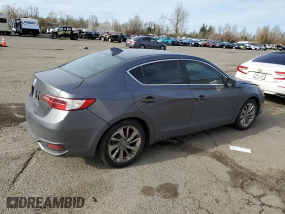 2017 Acura ILX w/Premium Pkg with VIN 19UDE2F77HA012818, listed as a Copart auction lot 46895675 with 106,162 mi miles and Salvage Title. Bid and sale history available at carsss.com. Image 3.