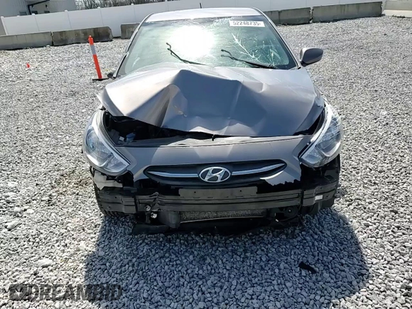 2017 Hyundai Accent SE with VIN KMHCT4AE3HU369599, listed as a Copart auction lot 52248735 with 130,807 mi miles and Salvage Title. Bid and sale history available at carsss.com. Image 10.