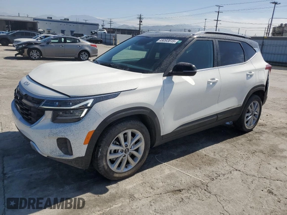 2024 Kia Seltos SX with VIN KNDETCA70R7600287, listed as a Copart auction lot 49093815 with 7,160 mi miles and Salvage title. Bid and sale history available at DreamBid. Image 1.