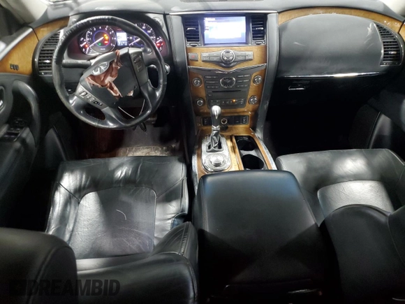 2011 Infiniti QX56 7-passenger with VIN JN8AZ2NE4B9000970, listed as a Copart auction lot 79907174 with 215,410 mi miles and Salvage Title. Bid and sale history available at carsss.com. Image 8.