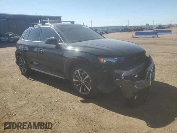 2021 Audi Q5 Premium Plus with VIN WA1BAAFYXM2015246, listed as a Copart auction lot 61257785 with 61,407 mi miles and Salvage title. Bid and sale history available at DreamBid. Image 4.