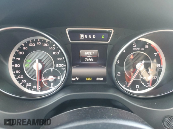 2014 Mercedes-Benz CLA 45 AMG with VIN WDDSJ5CB8EN122458, listed as a Copart auction lot 50528055 with 74,961 mi miles and Salvage title. Bid and sale history available at DreamBid. Image 9.