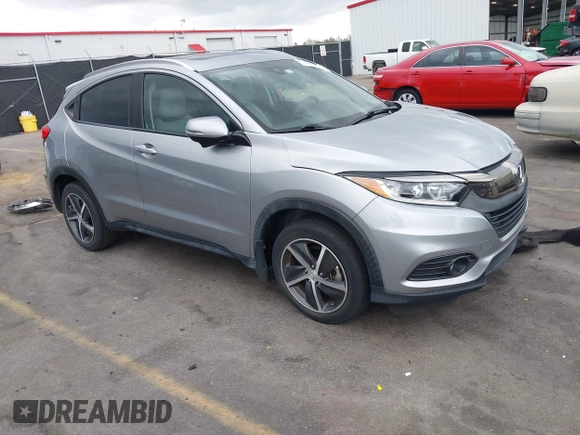 2021 Honda HR-V EX with VIN 3CZRU6H53MM717987, listed as a IAAI auction lot 41689340 with 26,723 mi miles. Bid and sale history available at carsss.com. Image 1.