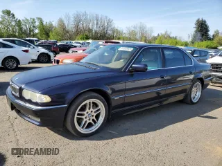 2001 BMW 7 Series 740iL with VIN WBAGH83451DP19708, listed as a Copart auction lot 54583965 with 125,982 mi miles and Clean Title. Bid and sale history available at carsss.com. Image 1.