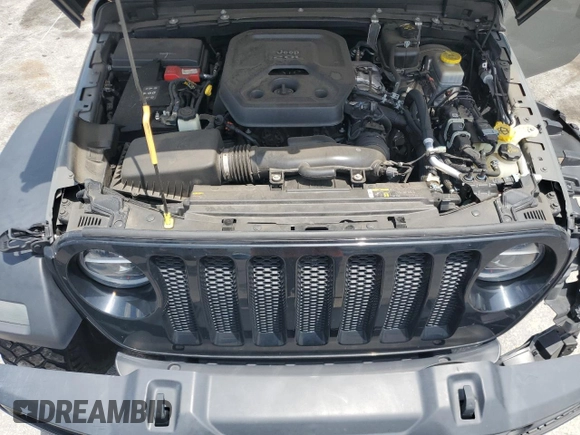 2020 Jeep Wrangler Unlimited Willys with VIN 1C4HJXDN7LW337975, listed as a Copart auction lot 58839085 with Not provided miles and Non repairable. Bid and sale history available at DreamBid. Image 12.