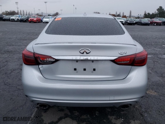 2020 Infiniti Q50 3.0t LUXE with VIN JN1EV7AP5LM208175, listed as a Copart auction lot 86649004 with NaN miles and Salvage Title. Bid and sale history available at carsss.com. Image 6.