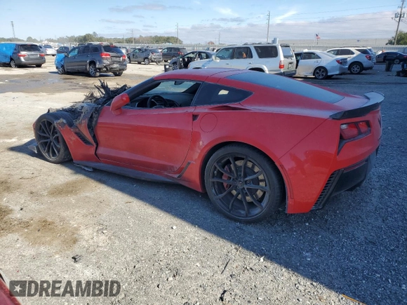 2019 Chevrolet Corvette Grand Sport 1LT z VIN 1G1YV2D71K5124056, wystawiony jako Copart lot #87246884 z przebiegiem Nie podano mil oraz Szkoda całkowita • Salvage title. Historia ofert i sprzedaży dostępna na DreamBid. Obrazek 2.