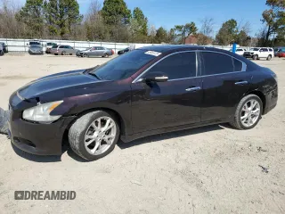 2014 Nissan Maxima S with VIN 1N4AA5AP6EC476727, listed as a Copart auction lot 49458125 with 141,656 mi miles and Salvage title. Bid and sale history available at DreamBid. Image 1.