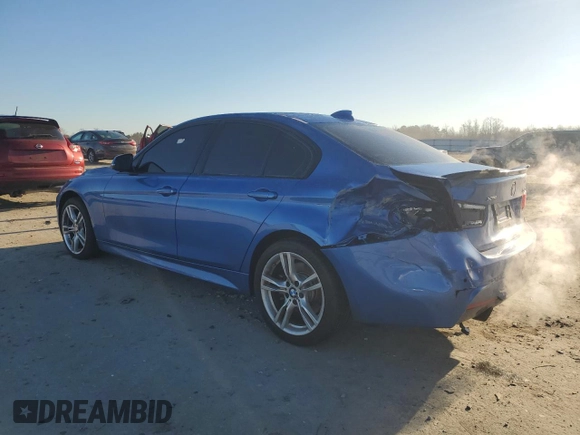 2017 BMW 3 Series 340i xDrive with VIN WBA8B7C50HK703916, listed as a Copart auction lot 44768225 with 34,508 mi miles and Salvage Title. Bid and sale history available at carsss.com. Image 2.