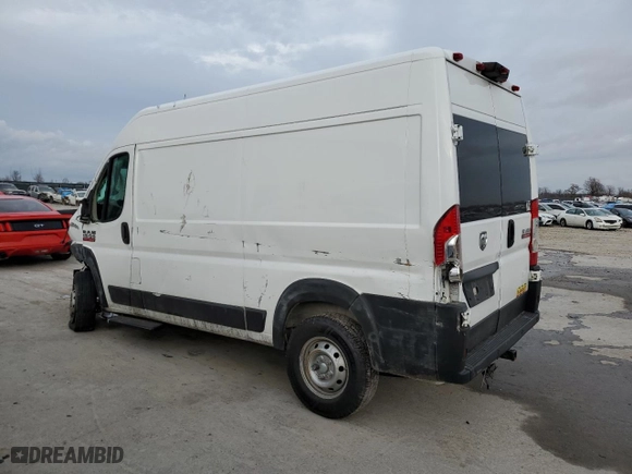 2019 Ram ProMaster Cargo Van with VIN 3C6TRVBG9KE528986, listed as a Copart auction lot 42177044 with 36,445 mi miles and Salvage Title. Bid and sale history available at carsss.com. Image 2.
