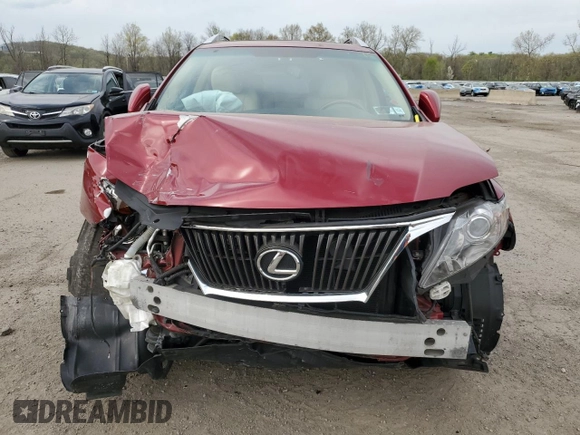 2011 Lexus RX 350 with VIN 2T2BK1BA5BC106429, listed as a Copart auction lot 54818655 with 183,020 mi miles and Salvage Title. Bid and sale history available at DreamBid. Image 5.