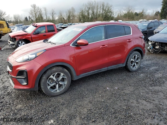 2020 Kia Sportage LX with VIN KNDPM3AC4L7708602, listed as a Copart auction lot 47381935 with 55,467 mi miles and Salvage Title. Bid and sale history available at carsss.com. Image 1.
