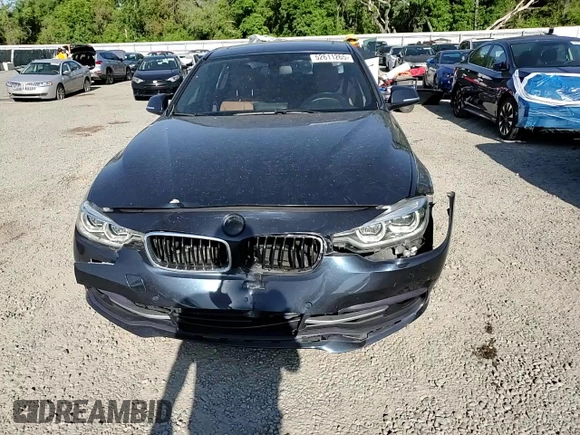 2017 BMW 3 Series 330i xDrive with VIN WBA8D9C38HA005368, listed as a Copart auction lot 52611265 with 106,972 mi miles and Salvage title. Bid and sale history available at DreamBid. Image 11.
