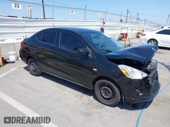 2019 Mitsubishi Mirage ES z VIN ML32F3FJ6KHF17967, wystawiony jako IAAI lot #42146979 z przebiegiem 76 355 mil mil oraz . Historia ofert i sprzedaży dostępna na DreamBid. Obrazek 1.
