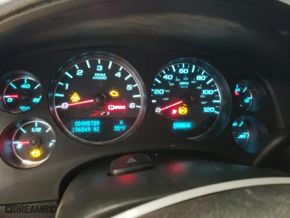 2009 Chevrolet Silverado 1500 LTZ with VIN 3GCEK33M49G226924, listed as a Copart auction lot 50419825 with 196,549 mi miles and Clean Title. Bid and sale history available at carsss.com. Image 9.