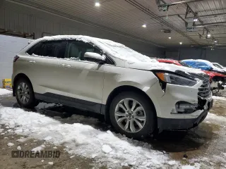 2022 Ford Edge Titanium with VIN 2FMPK4K93NBA63381, listed as a Copart auction lot 45031605 with 24,075 mi miles and Salvage Title. Bid and sale history available at carsss.com. Image 4.