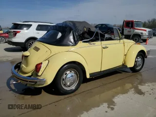 1972 Volkswagen Beetle with VIN 1522360640, listed as a Copart auction lot 50975555 with Not Provided miles and Salvage Title. Bid and sale history available at DreamBid. Image 3.
