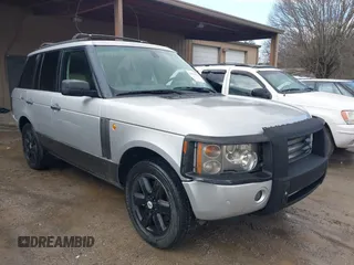 2005 Land Rover Range Rover HSE with VIN SALME11495A180826, listed as a IAAI auction lot 41575536 with 205,807 mi miles and . Bid and sale history available at DreamBid. Image 1.