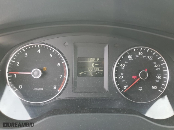 2014 Volkswagen Jetta Sedan SE w/Connectivity with VIN 3VWD17AJ2EM375534, listed as a Copart auction lot 49457125 with 103,199 mi miles and Salvage Title. Bid and sale history available at carsss.com. Image 9.