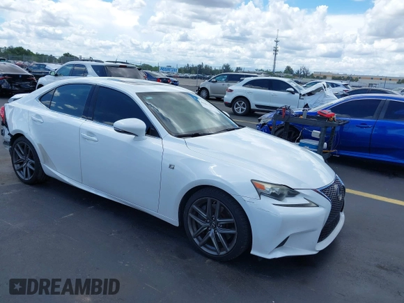2014 Lexus IS 350 with VIN JTHBE1D29E5000826, listed as a IAAI auction lot 42487356 with 137,731 mi miles and . Bid and sale history available at DreamBid. Image 1.