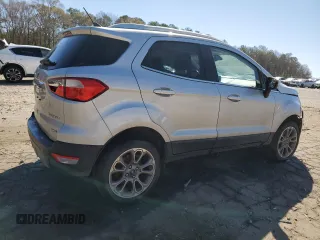 2018 Ford EcoSport Titanium z VIN MAJ6P1WL1JC249426, wystawiony jako Copart lot #49424845 z przebiegiem 69 361 mil mil oraz Szkoda całkowita • Salvage title. Historia ofert i sprzedaży dostępna na DreamBid. Obrazek 3.