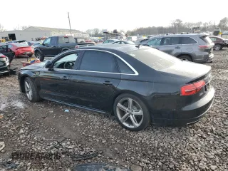 2018 Audi A8 L with VIN WAU44AFD3JN000839, listed as a Copart auction lot 81903394 with 133,696 mi miles and Salvage Title. Bid and sale history available at carsss.com. Image 2.