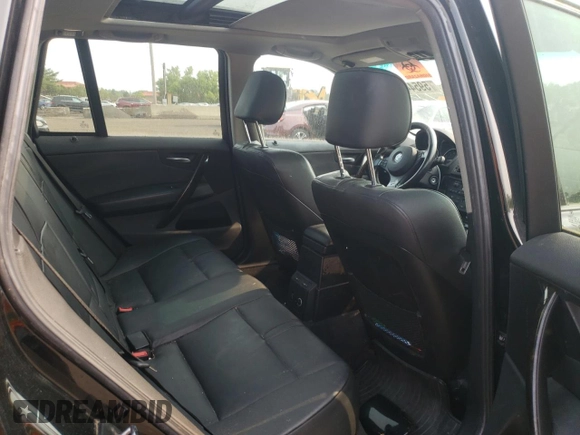 2007 BMW X3 3.0si with VIN WBXPC93437WF13037, listed as a Copart auction lot 59544955 with 120,751 mi miles and Salvage title. Bid and sale history available at DreamBid. Image 10.