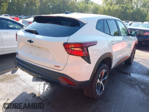 2024 Chevrolet Trax 1RS with VIN KL77LGE20RC124173, listed as a IAAI auction lot 40232631 with 6,745 mi miles. Bid and sale history available at carsss.com. Image 4.