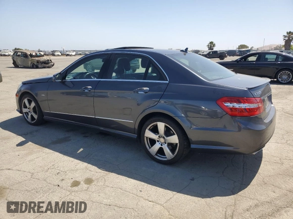 2012 Mercedes-Benz E 350 Luxury with VIN WDDHF5KB3CA596495, listed as a Copart auction lot 57890525 with 93,769 mi miles and Salvage title. Bid and sale history available at DreamBid. Image 2.