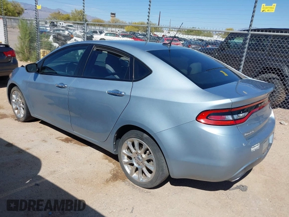 2013 Dodge Dart Limited with VIN 1C3CDFCH2DD182485, listed as a IAAI auction lot 42069284 with 69,445 mi miles. Bid and sale history available at carsss.com. Image 3.