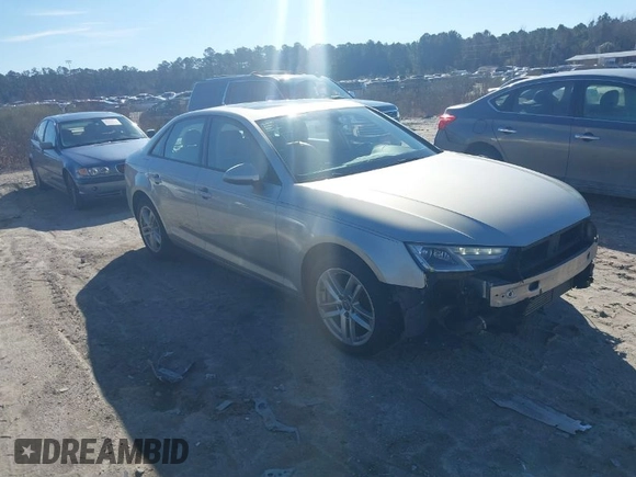 2017 Audi A4 Premium with VIN WAUGNAF4XHN014967, listed as a IAAI auction lot 41571970 with 123,627 mi miles. Bid and sale history available at carsss.com. Image 1.