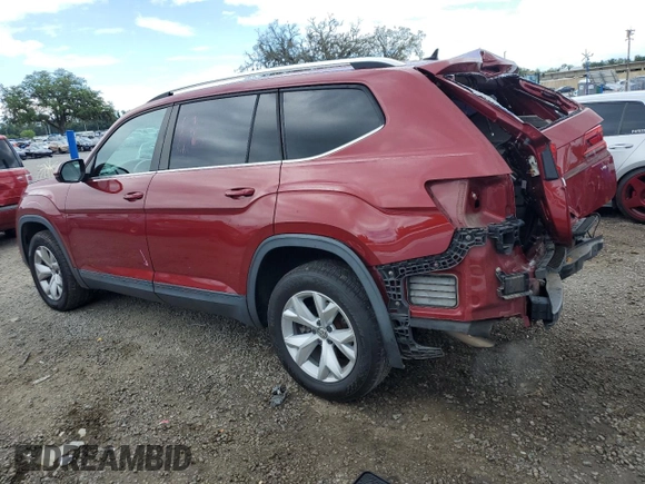 2018 Volkswagen Atlas SE with VIN 1V2CR2CAXJC581959, listed as a Copart auction lot 56651595 with 82,241 mi miles and Salvage title. Bid and sale history available at DreamBid. Image 2.